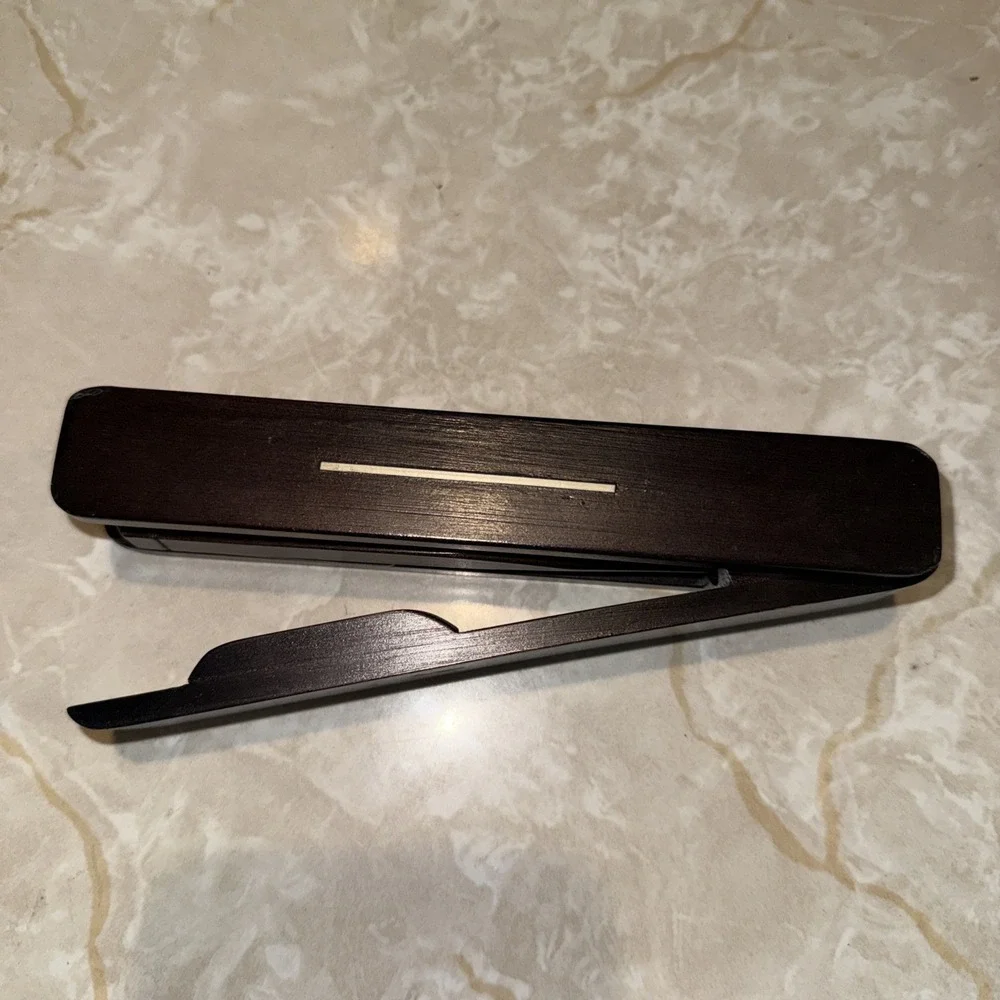 Handmade Wood Inlay Pencil Box&Pen‎ Folding Puzzle Colombia Folk Art Desk Office